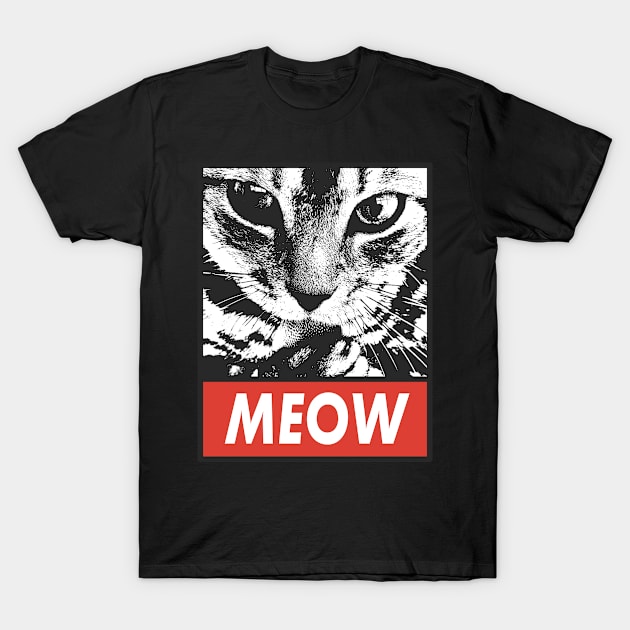 Meow T-Shirt by graphicganga